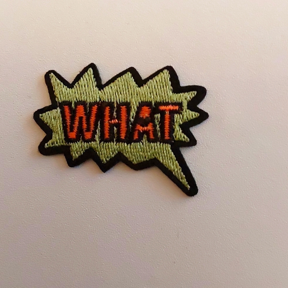 "What" Iron On